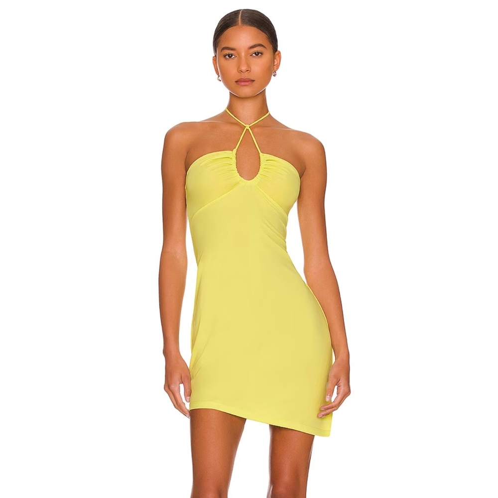 NWT! Revolve: L’Academie: Mira Mini Dress in Limelight